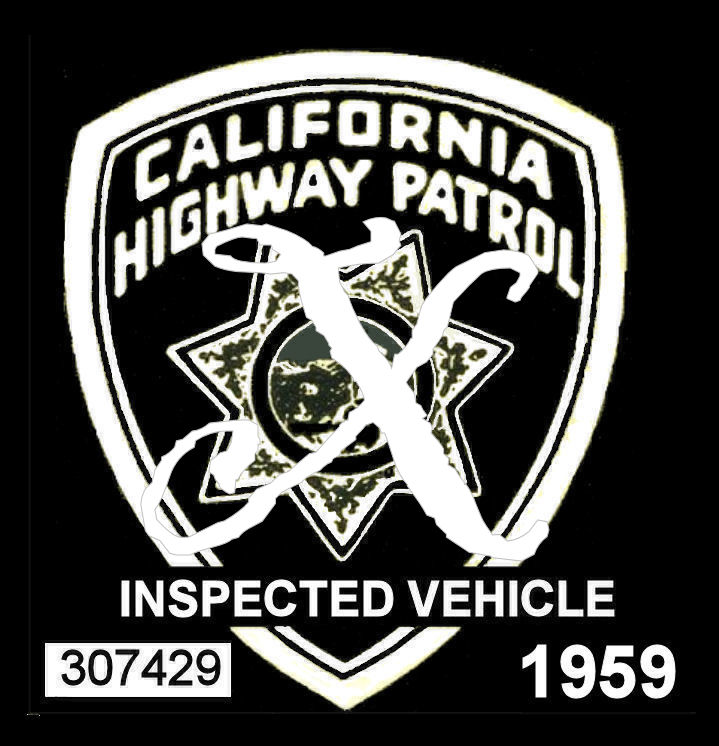 (image for) 1959 California nspection Sticker